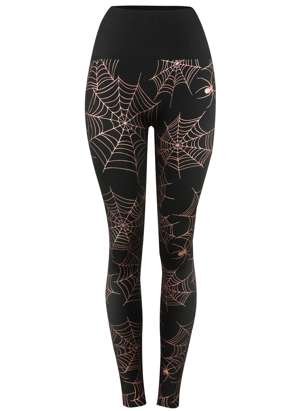 Elia cher Black Spiderweb Print Leggings